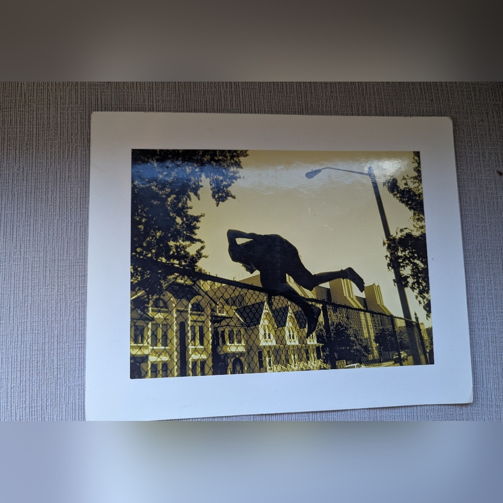 Vintage Art Print with Urban Scene